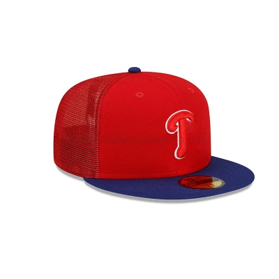 Sports Specialties Men′ S Fitted Hat Red/Royal Baseball Cap