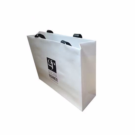 Custom Design Free Logo High-End Specialty Paper White Shopping Paper Bag for Clothes